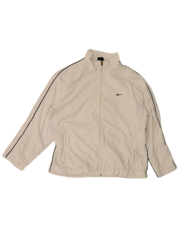 Nike Boys Tracksuit Top Jacket 13-14 Years XL White