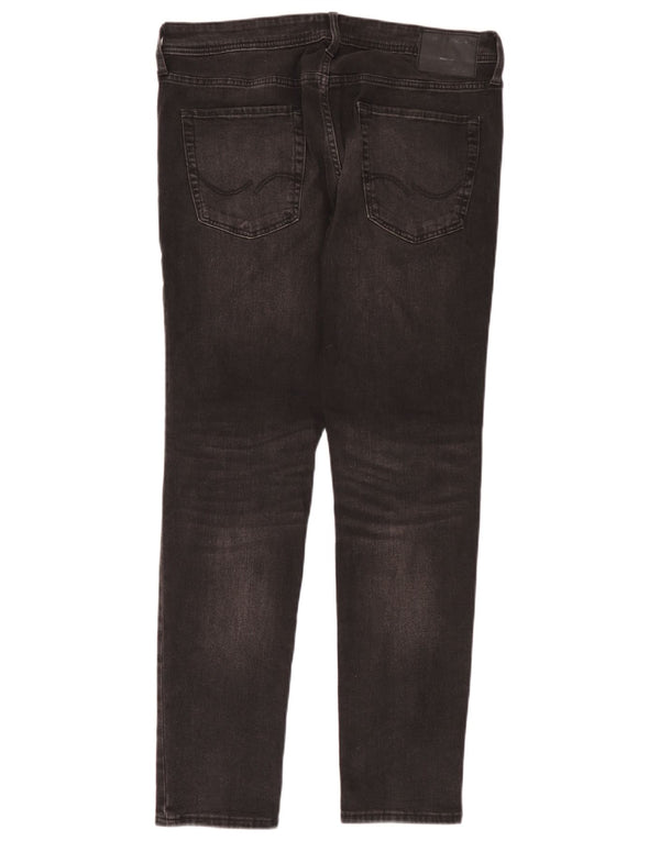 Jack & Jones Herre Liam Skinny Jeans W36 L32 Sort Bomuld