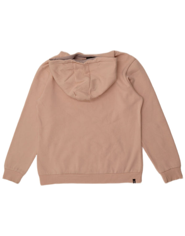 Hummel Dame Grafisk Hoodie Jumper UK 16 Large Pink Bomuld