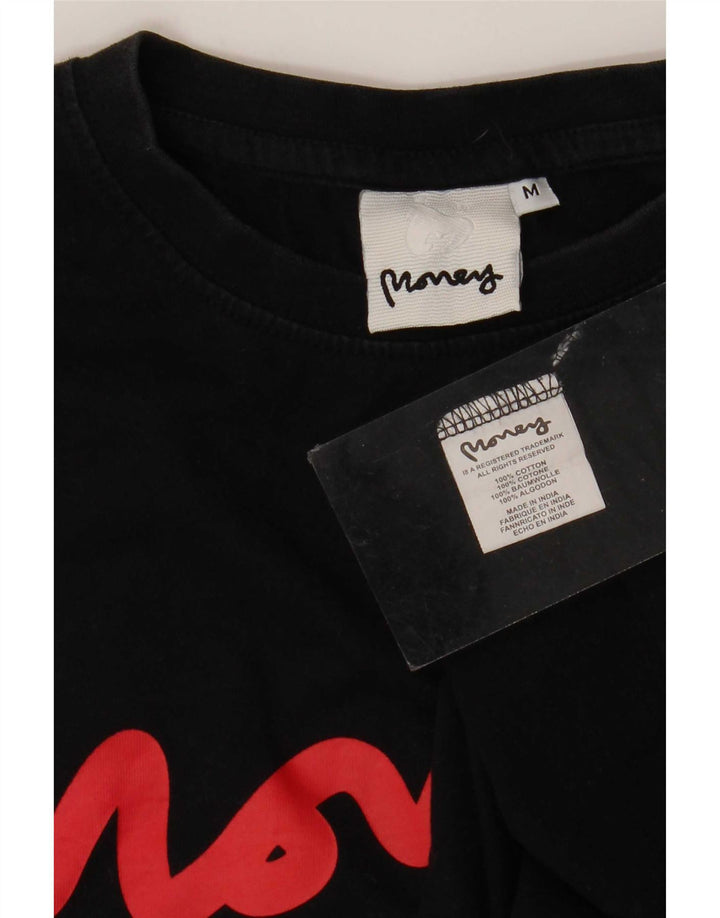 Money Herre Grafisk T-Shirt Top Medium Sort Bomuld