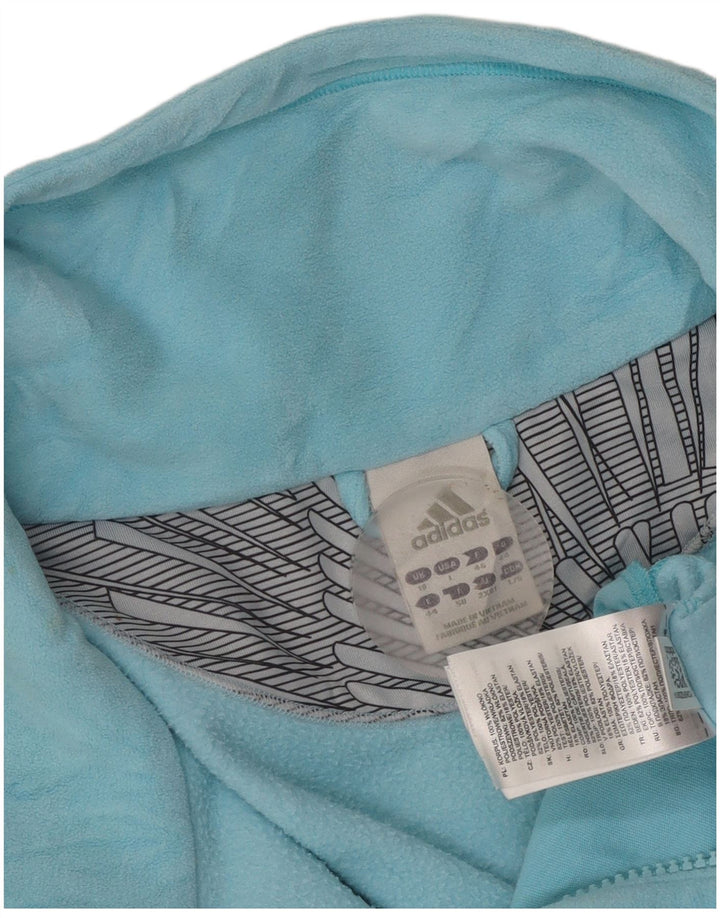 Adidas Dame Fleecejakke UK 18 XL Blå Polyester