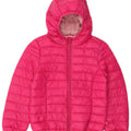 Benetton Piger Polstret Hættejakke 7-8 år Medium Pink Polyamid