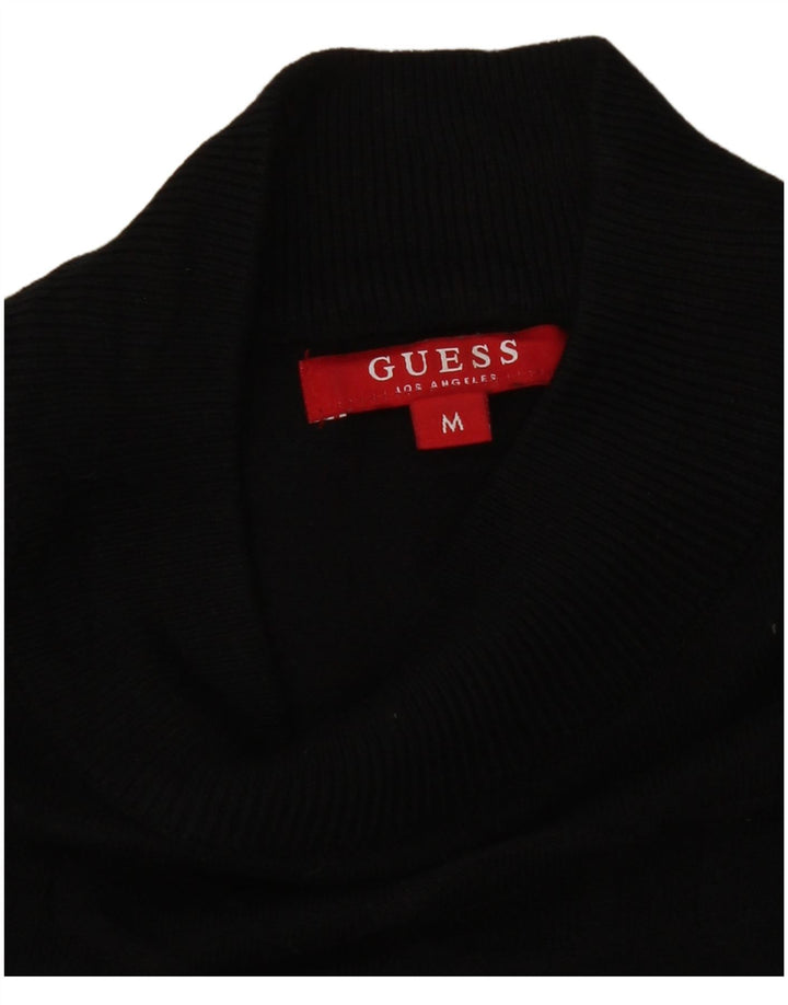 Guess Graphic Jumper Dress til kvinder UK 12 Medium Black Viscose