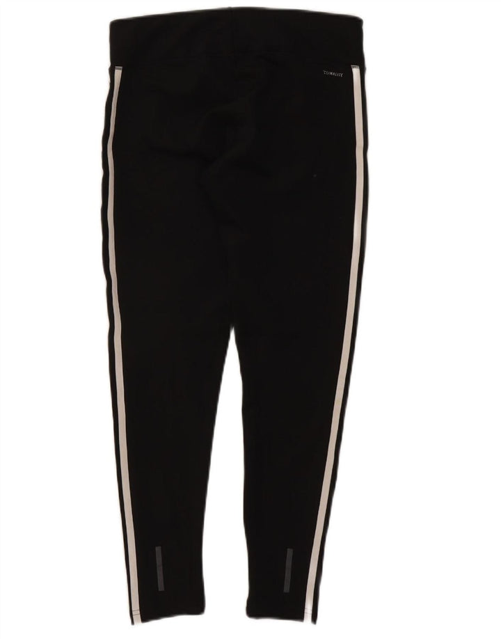 ADIDAS Womens Climalite Leggings UK 12/14 Medium Black Polyester