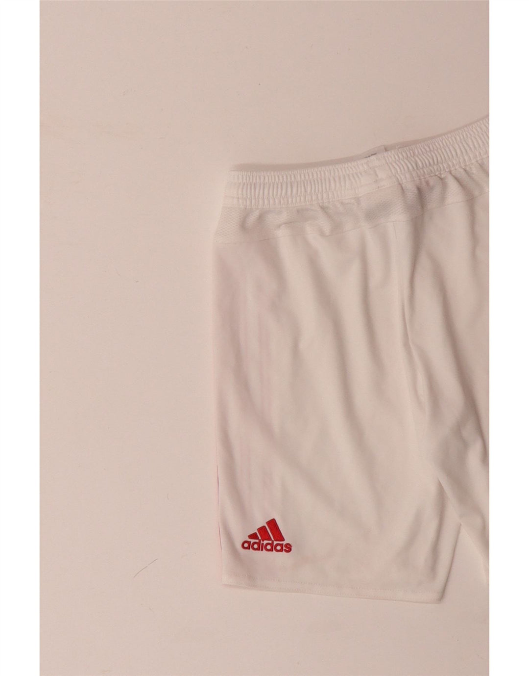 ADIDAS Boys Manchester United sportsshorts 9-10 år hvid polyester