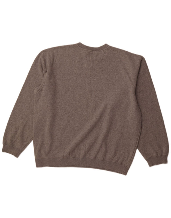 NIKE Sweatshirt-trøje til mænd UK 45/47 XL Grå Bomuld