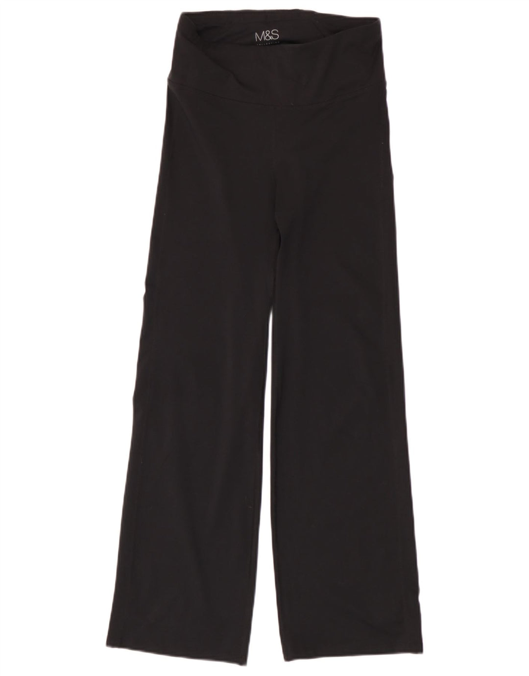 Marks & Spencer Womens Tracksuit Bukser med brede ben UK 8 Small Black