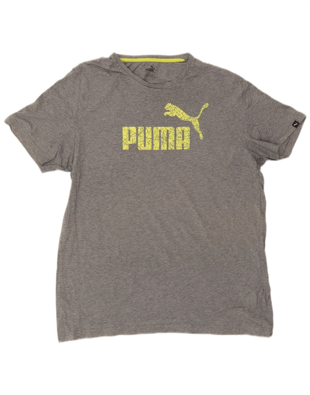 Puma Herre Grafisk T-Shirt Top 2XL Grå