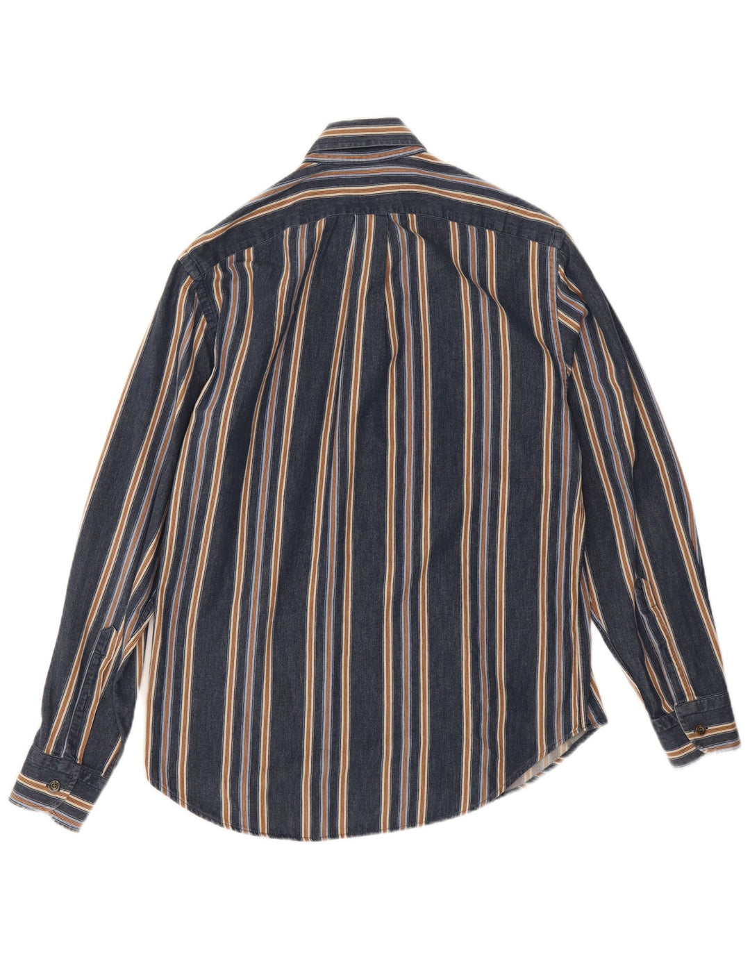 Harmont & Blaine herreskjorte medium marineblå stribet bomuld