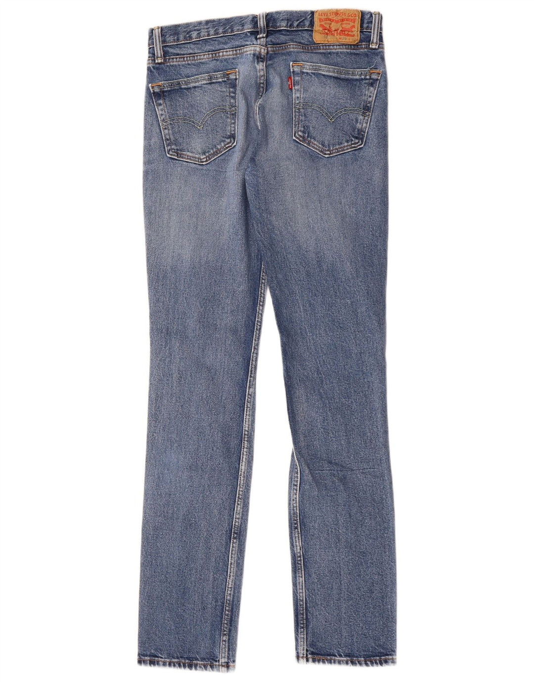 Levi's Womens 511 Distressed Slim Jeans W29 L32 Blå Bomuld