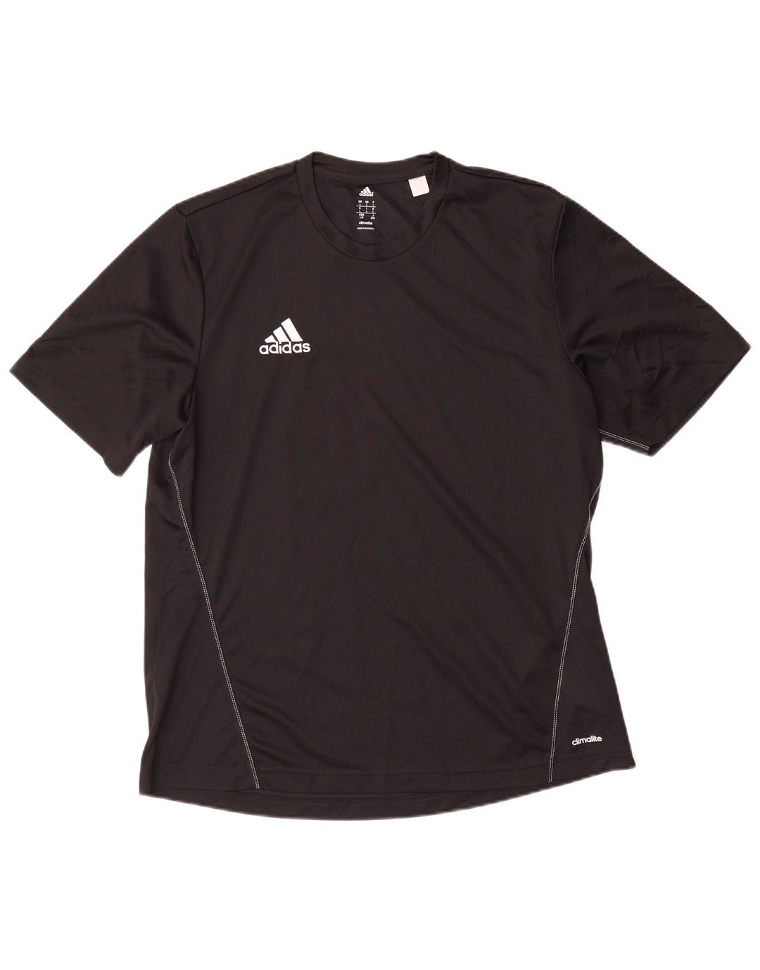 ADIDAS Herre Climalite T-Shirt Top Stor Sort Polyester