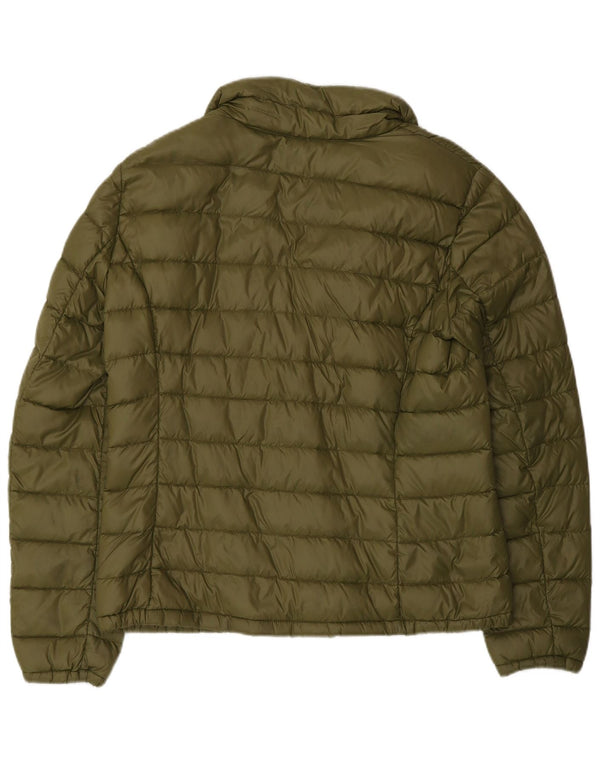 Benetton Dame Polstret Jakke UK 10 Small Green