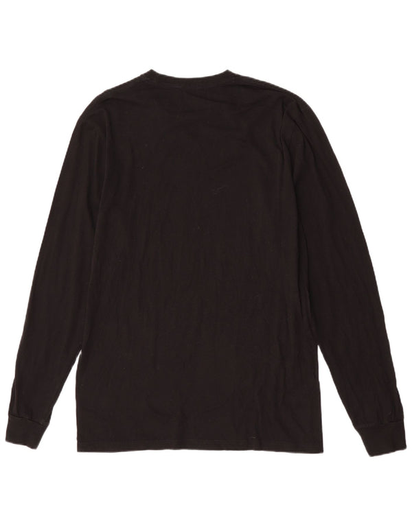 Quiksilver Herre Regular Fit grafisk T-shirt Langærmet medium sort bomuld