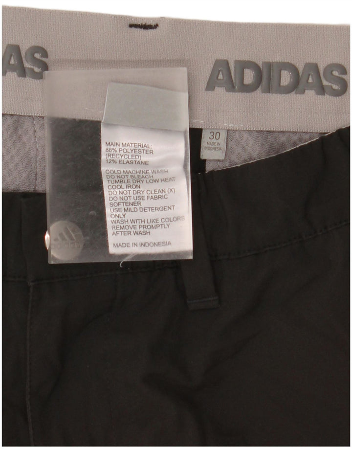 Adidas Chino Shorts til mænd W30 Medium Sort Polyester