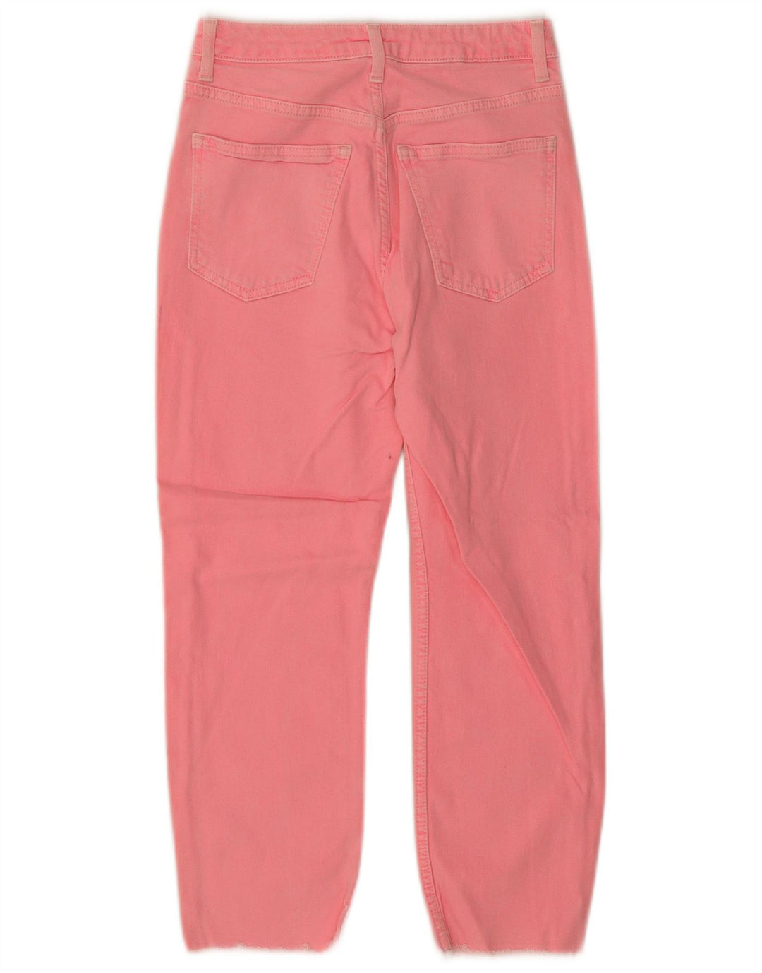 TOPSHOP Womens Cropped Jeans W25 L23 Pink Cotton
