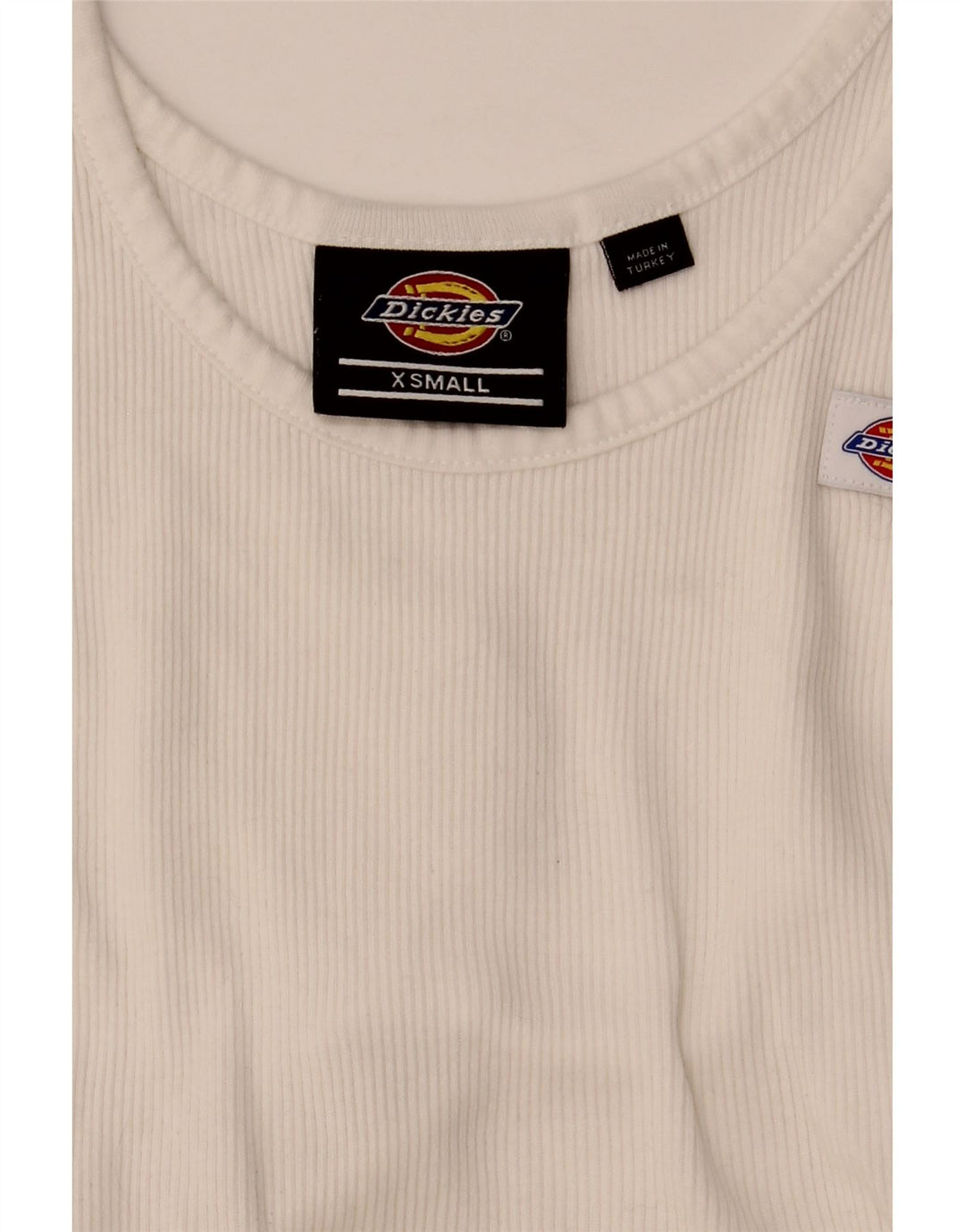 Dickies Womens Crop Vest Top UK 4 XS Hvid