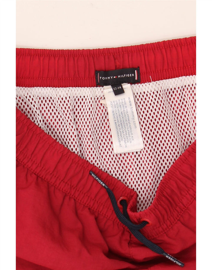 Tommy Hilfiger Badeshorts til drenge 12-13 år Rød Colourblock Polyester