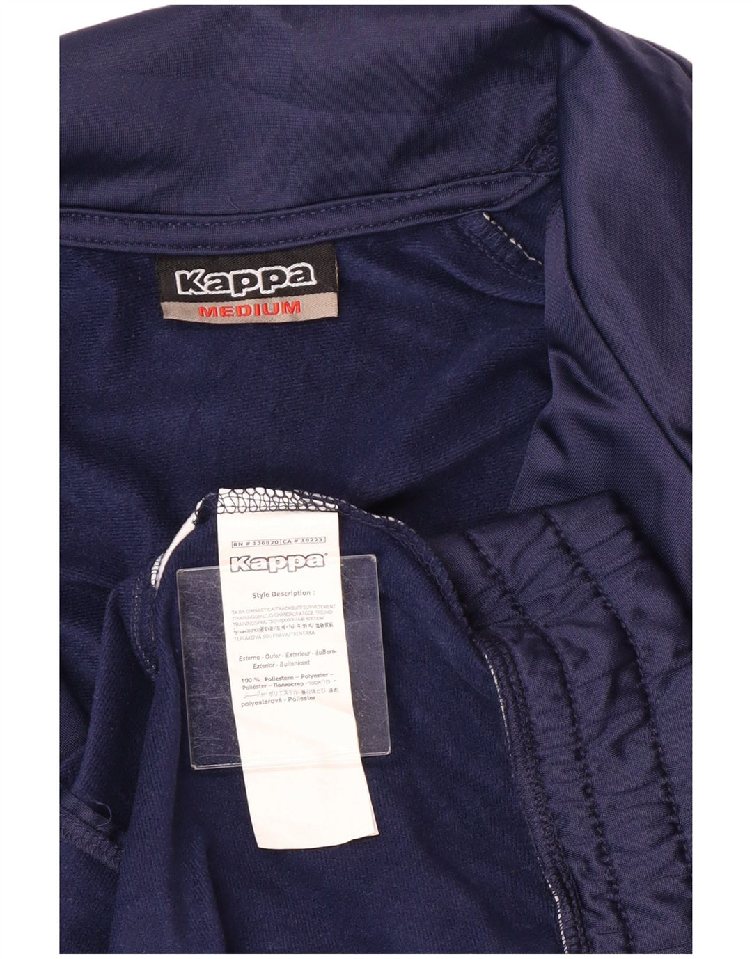 Kappa Træningsdragt til mænd Topjakke Medium Marineblå Colourblock Polyester