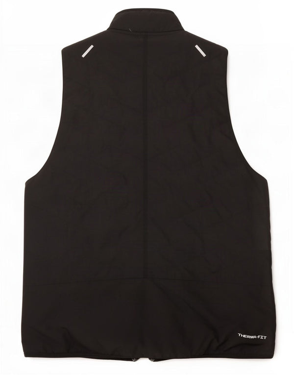 Nike Womens Therma-Fit ærmeløs træningsdragt Topjakke UK 14 Medium Sort