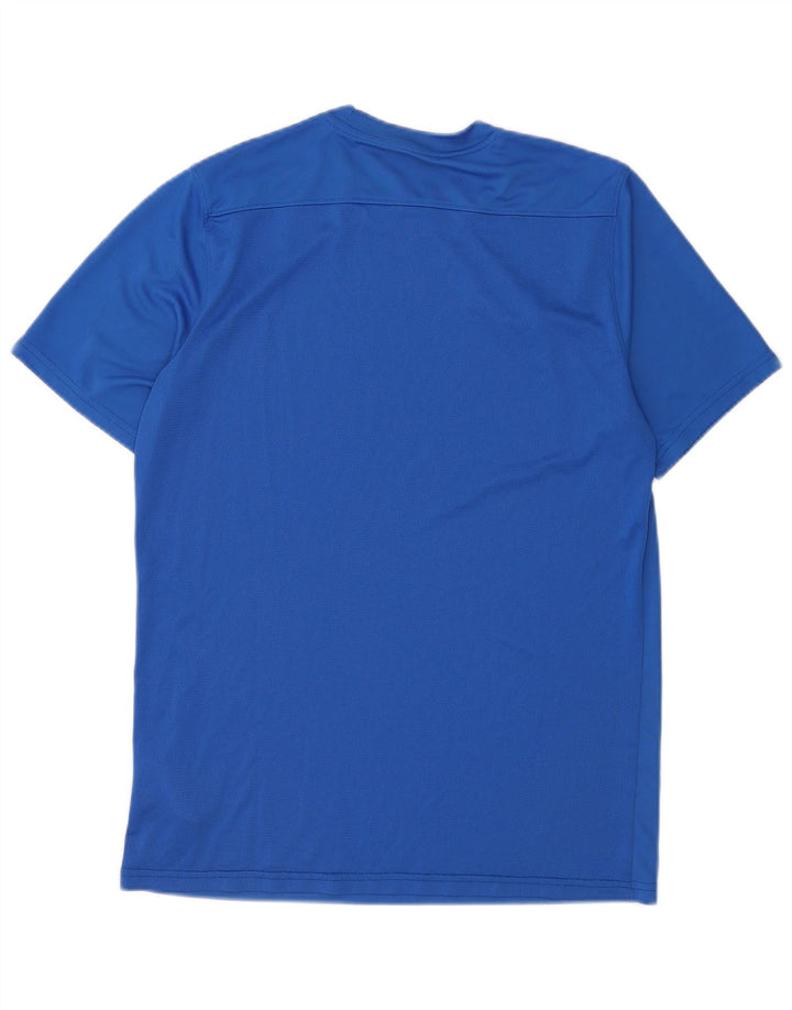 Nike Herre Dri Fit T-Shirt Top Stor Blå Polyester