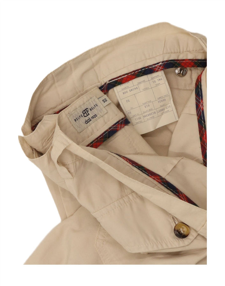 BELFE & BELFE Pegged Chino Shorts IT 52 XL W36 Beige Bomuld