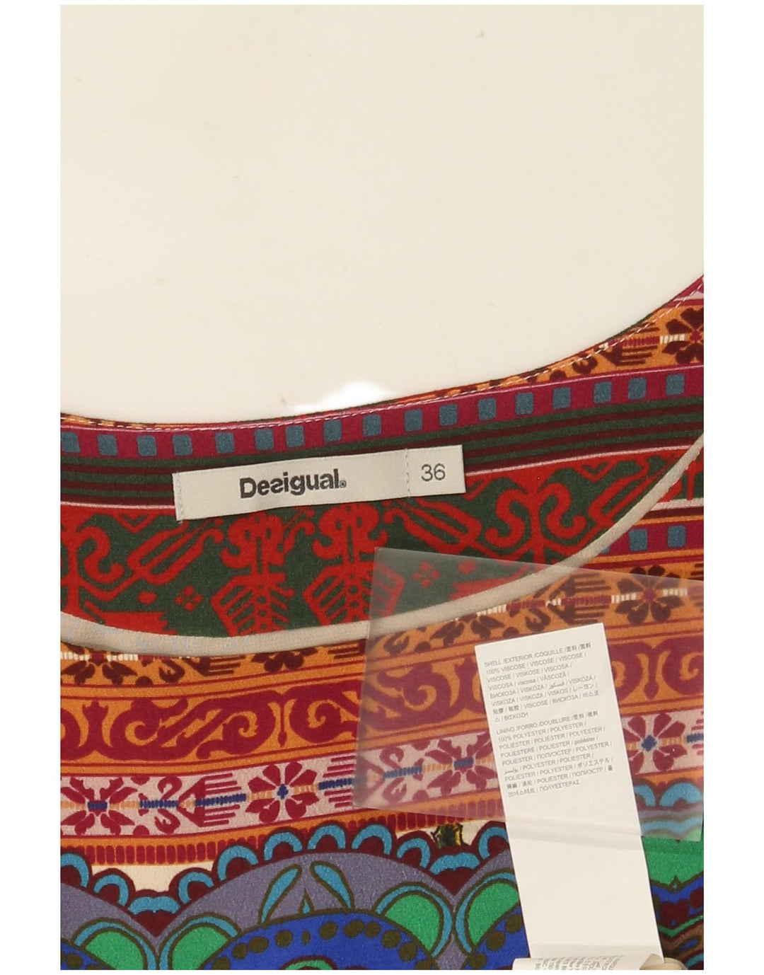DESIGUAL Graphic Shift Kjole til kvinder EU 36 Small Multicolored Floral