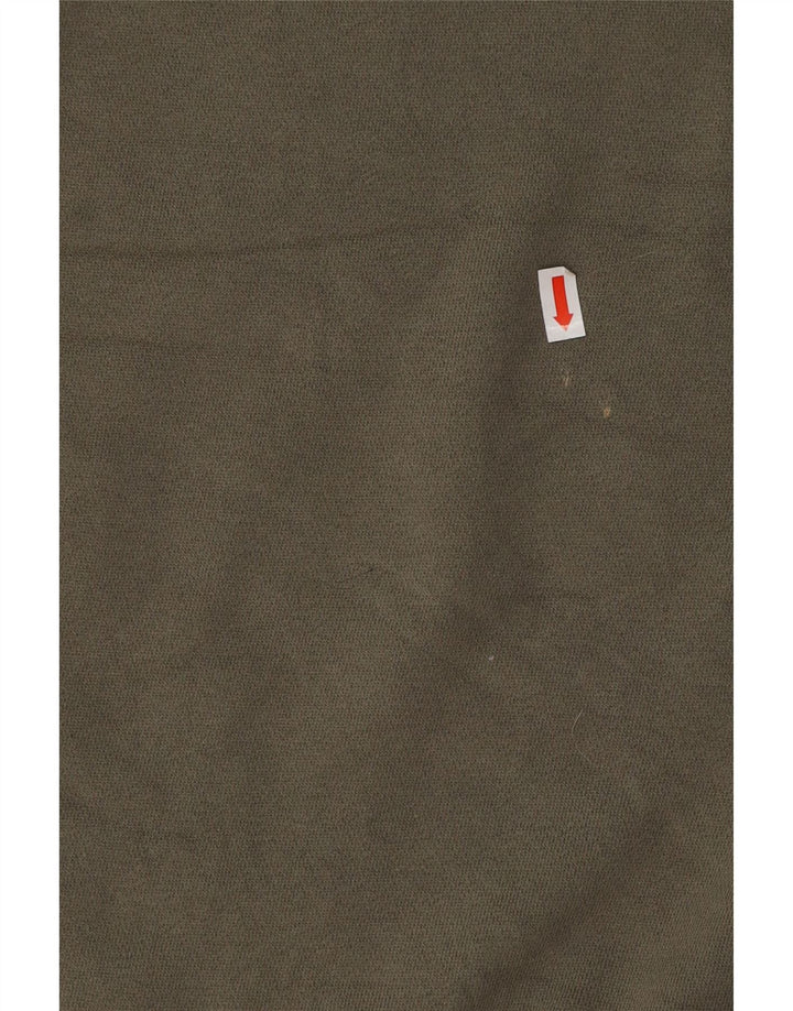 FAT FACE Dame Oversized Sweatshirt Jumper UK 16 Stor Khaki Bomuld