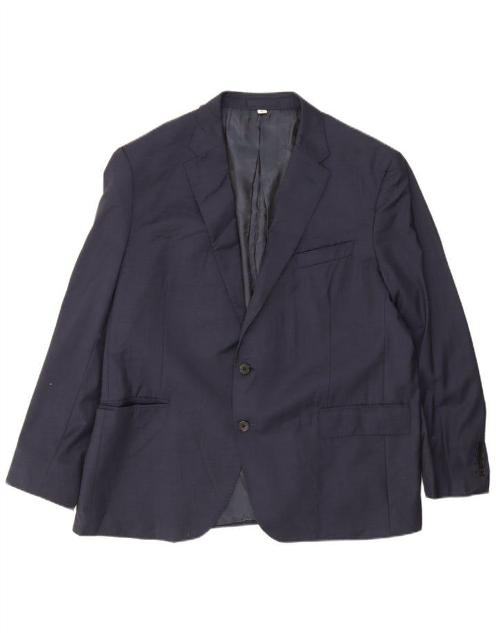 Marks & Spencer Herre Short 2 Button Blazer Jacket UK 42 XL Navy Blue