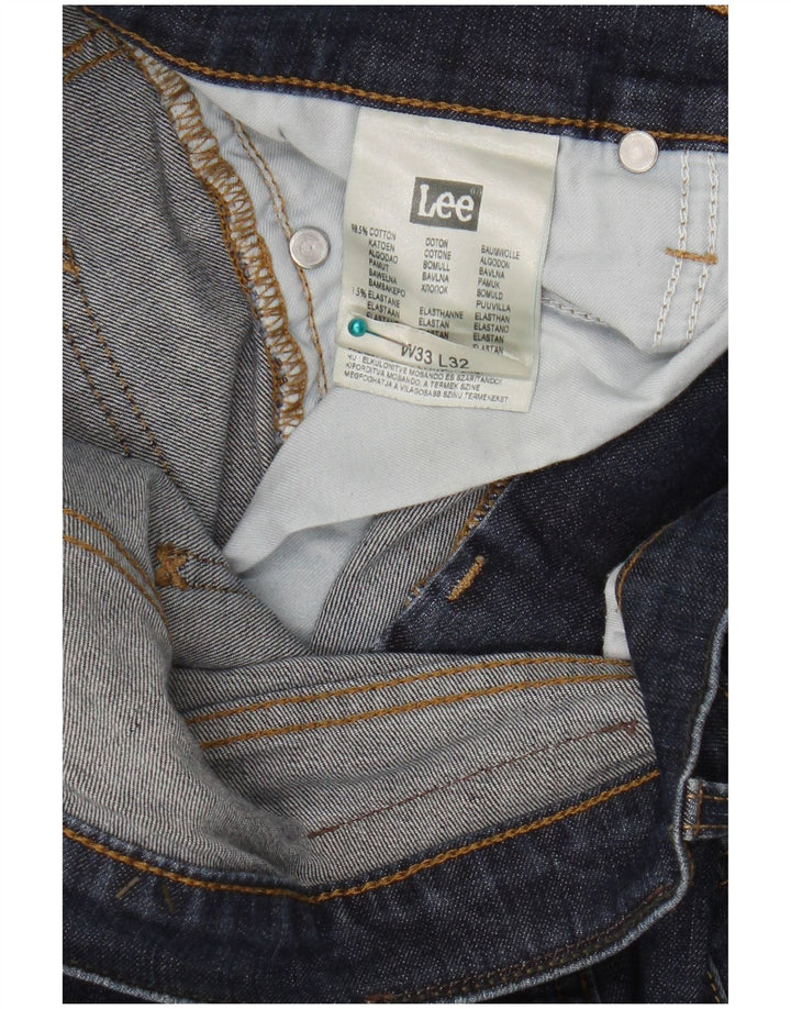 Lee Slim Jeans til mænd W33 L32 blå bomuld