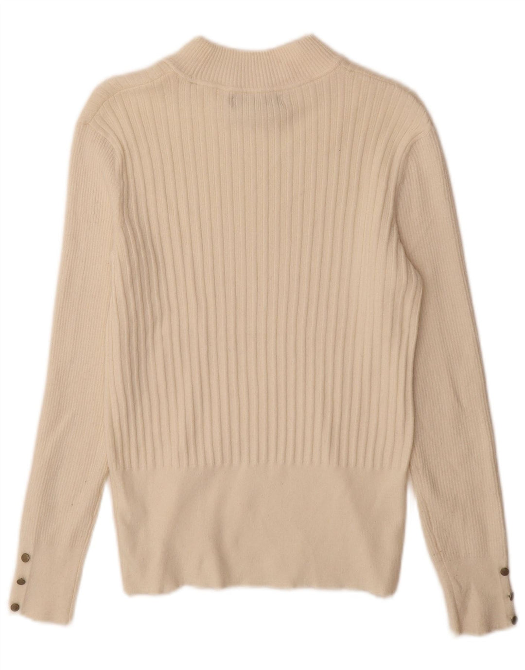 Marks & Spencer Dame Turtle Neck Jumper Sweater UK 12 Medium Off White