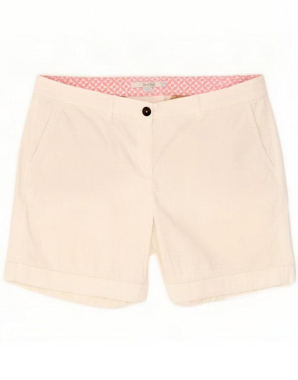 Boden Dame Chino Shorts UK 14 Large W32 White Cotton