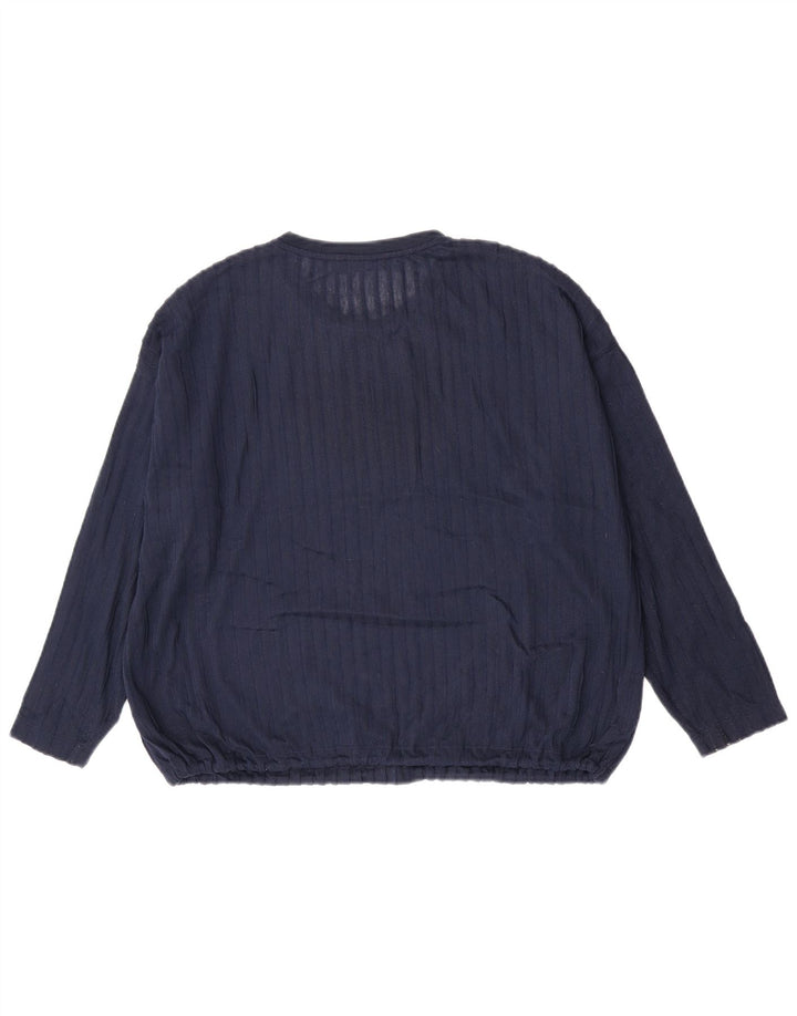 Marks & Spencer Dame Oversized Top Langærmet UK 14 Large Navy Blue