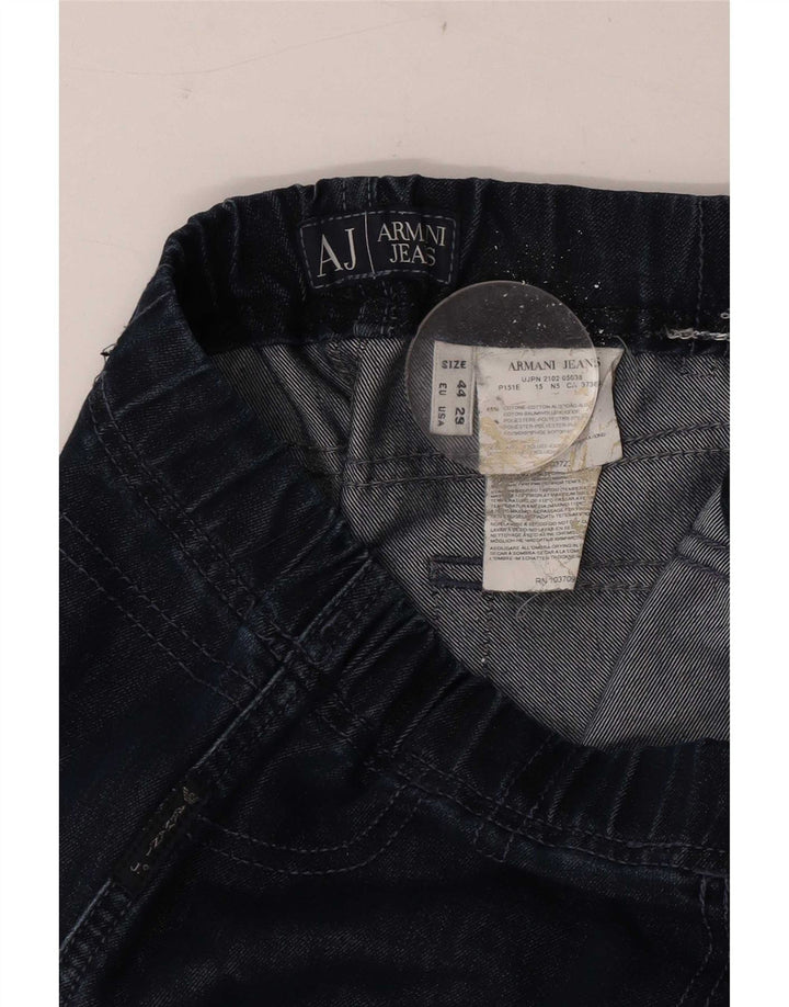 Armani Dame Slim Jeans W29 L27 Marineblå Bomuld