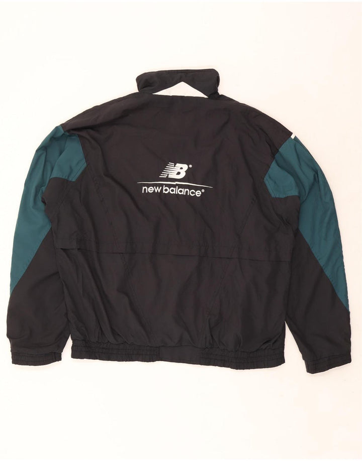 New Balance Herre grafisk træningsdragt Topjakke Stor Sort Colourblock