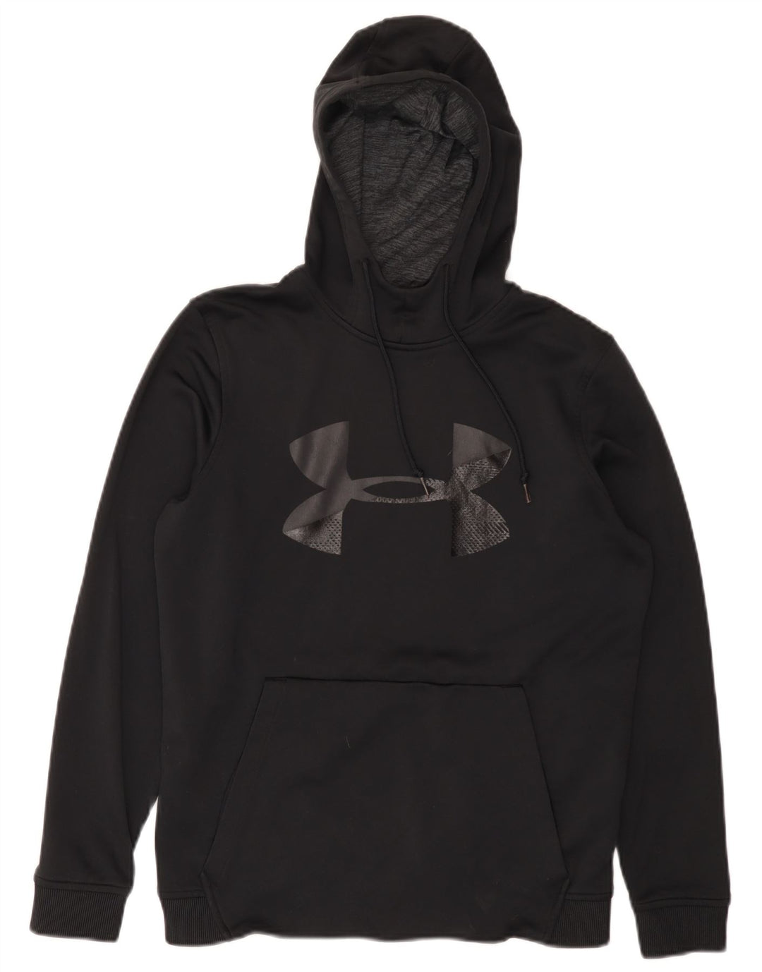 Under Armour Herre Cold Gear Grafisk Hoodie Jumper Lille sort polyester