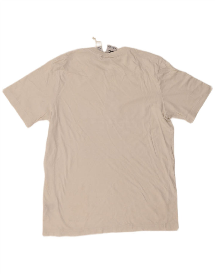 Adidas Grafisk T-shirt top til mænd Medium hvid bomuld