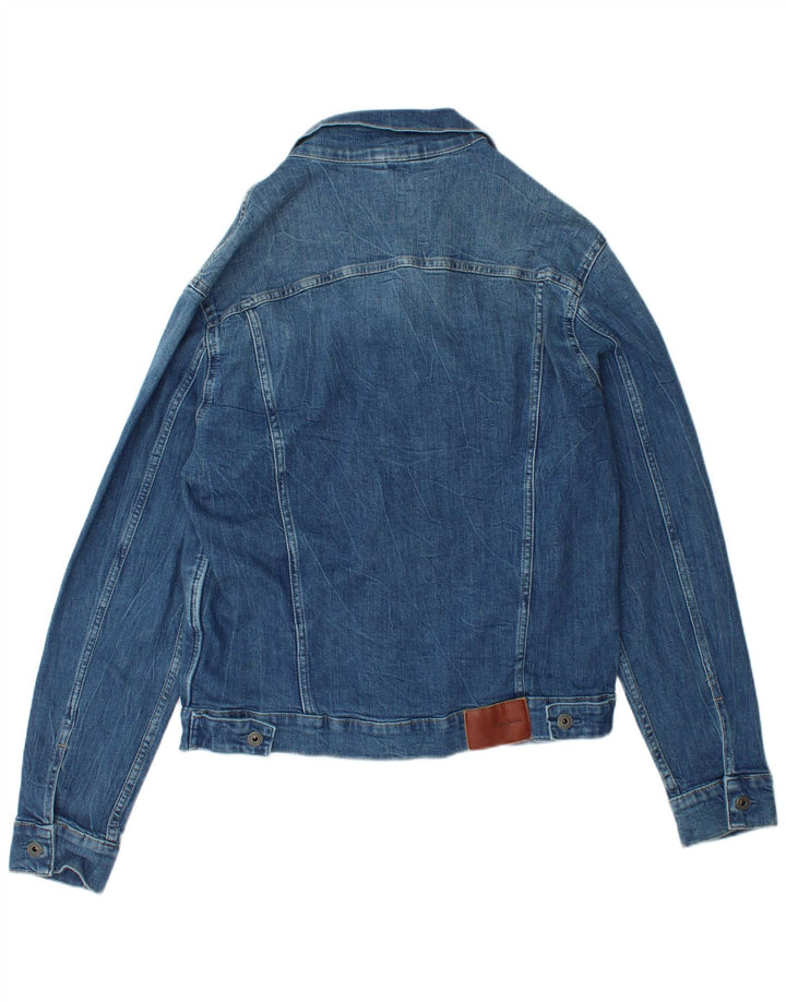 PEPE Jeans Herre denimjakke UK 40 Stor Blå Bomuld