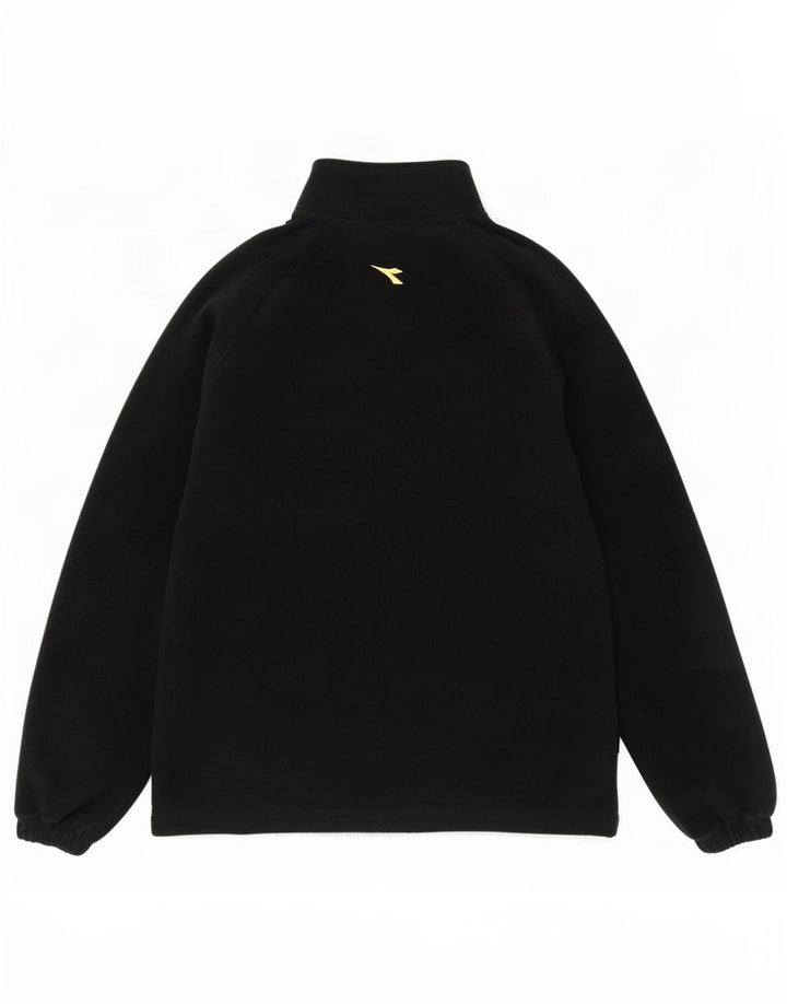 Diadora Herre fleecejakke UK 40 Large Black Colourblock Polyester