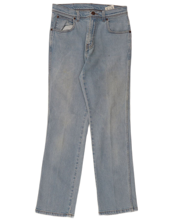 Wrangler Womens Regular Fit Straight Jeans W30 L32 Blå Bomuld
