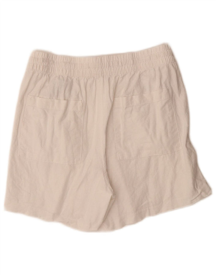 Marks & Spencer Chino Shorts til kvinder UK 10 Small W28 White Linen