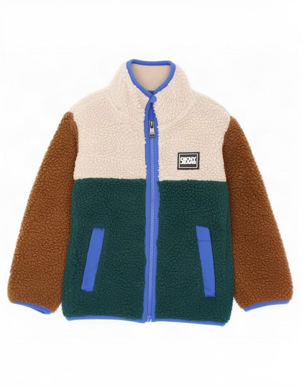 Dkny Boys Fleecejakke 2-3 År Flerfarvet Colourblock Polyester