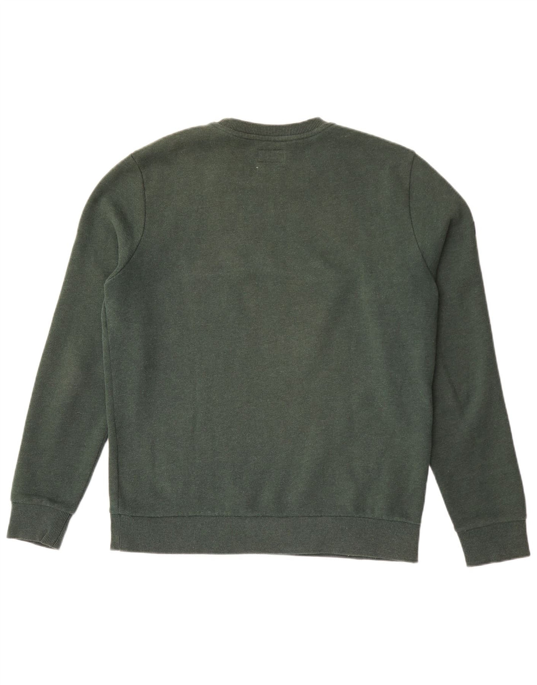 Superdry grafisk sweatshirt til mænd, stor grøn bomuld