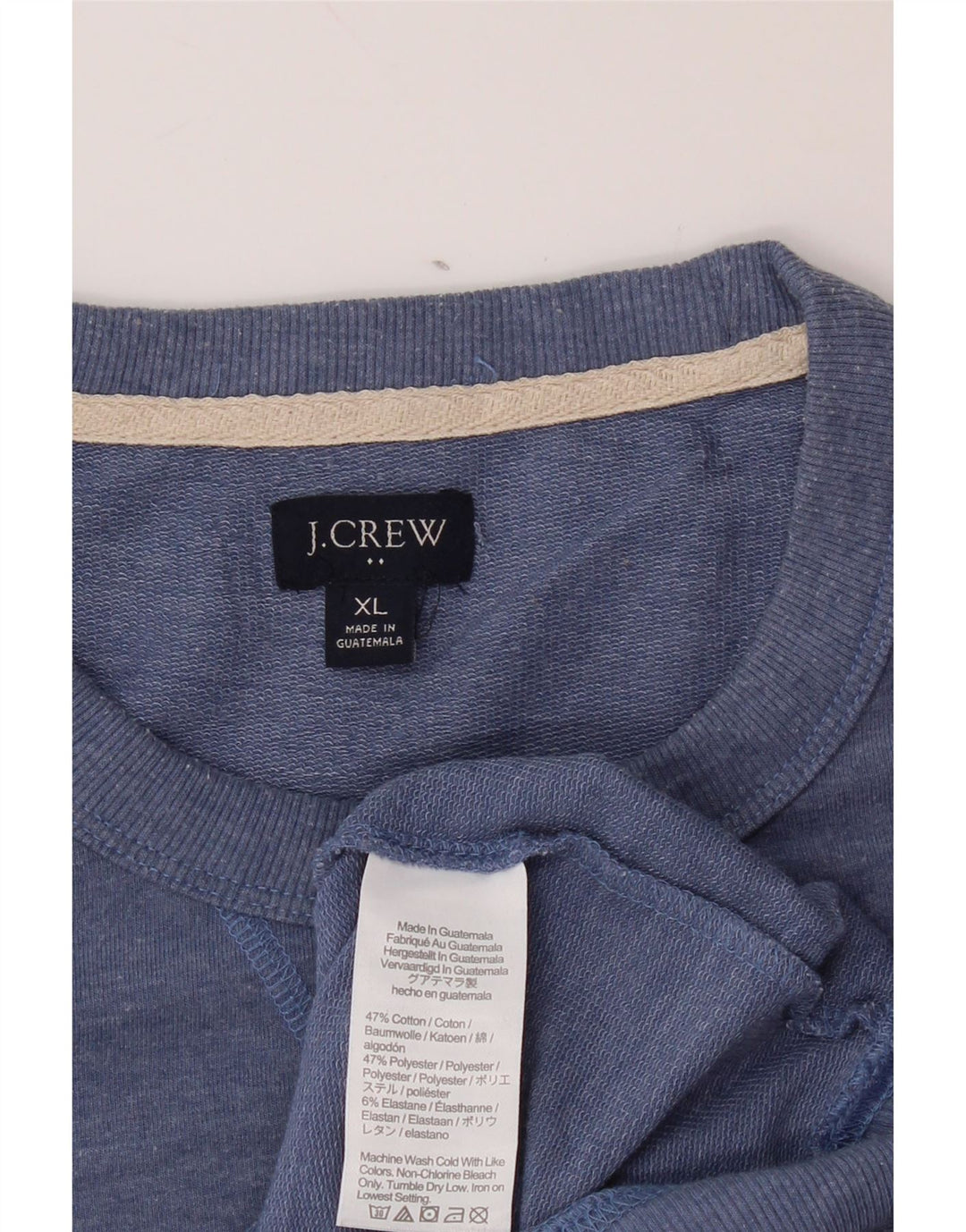 J. CREW Sweatshirt til mænd XL Blå bomuld