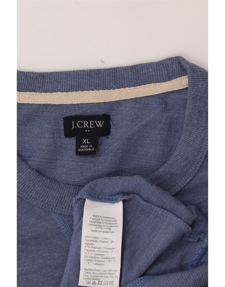 J. CREW Sweatshirt til mænd XL Blå bomuld