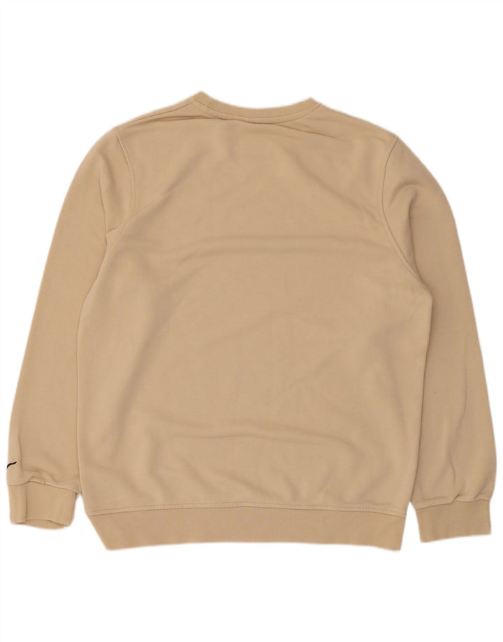 Nike Dame Sweatshirt Jumper UK 20 2XL Beige Bomuld