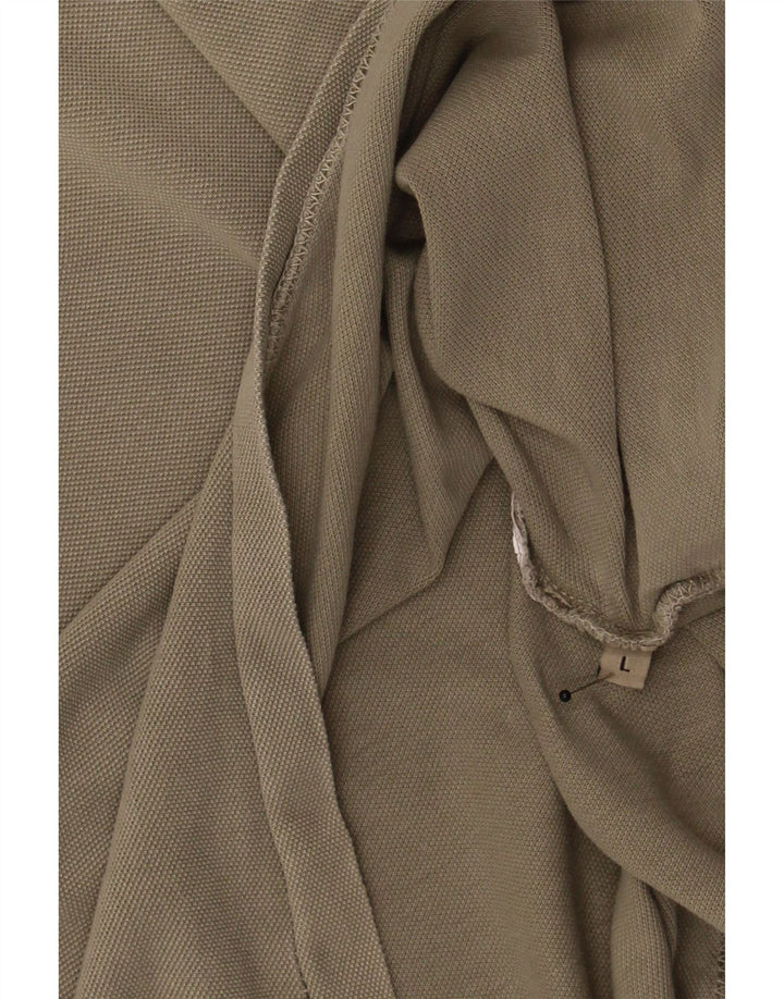 NAPAPIJRI Womens Polo Shirt UK 16 Large Beige Vintage Napapijri and Second-Hand Napapijri from Messina Hembry 