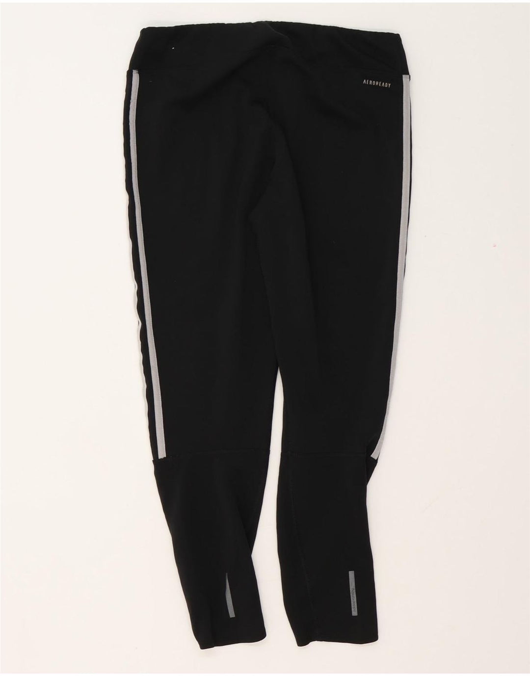 ADIDAS Aeroready Crop Leggings til kvinder UK 12 Medium Black Polyester