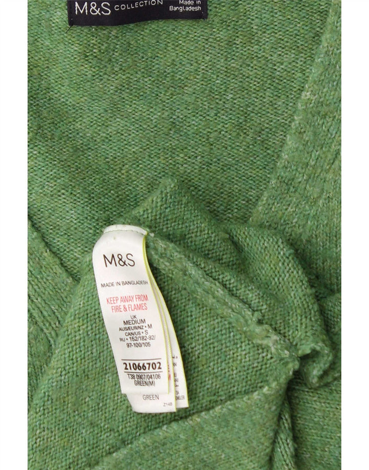 Marks & Spencer Dame Oversized V-hals sweater UK 14 Medium Green