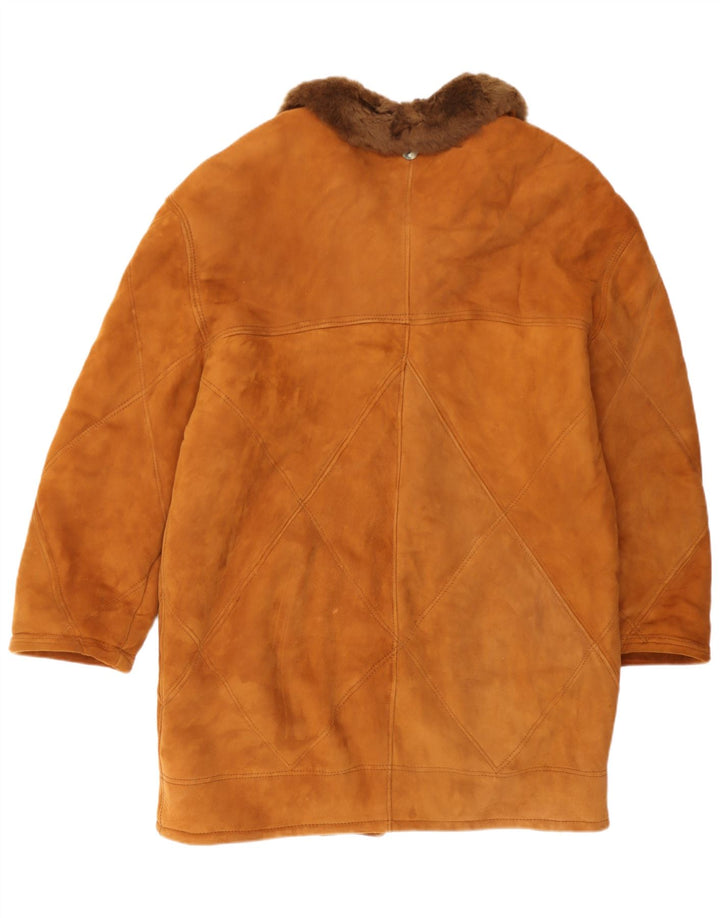 Marpel Herre Shearling Jacket UK 36 Small Brown Shearling
