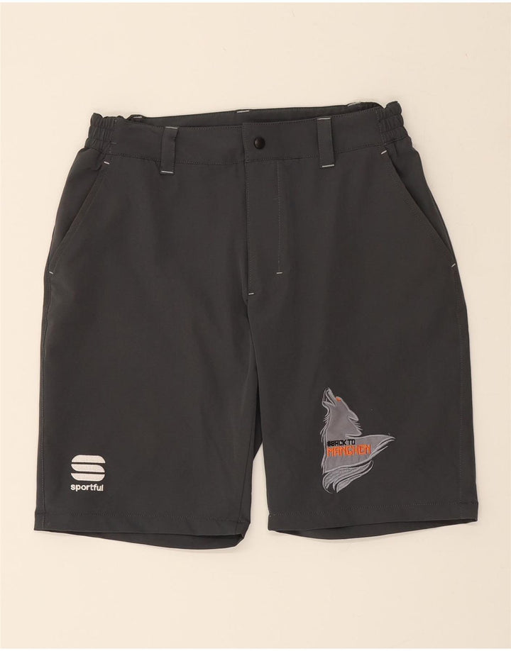 SPORTFUL Mens Chino Shorts Medium W32 Grey Polyester Vintage Sportful and Second-Hand Sportful from Messina Hembry 